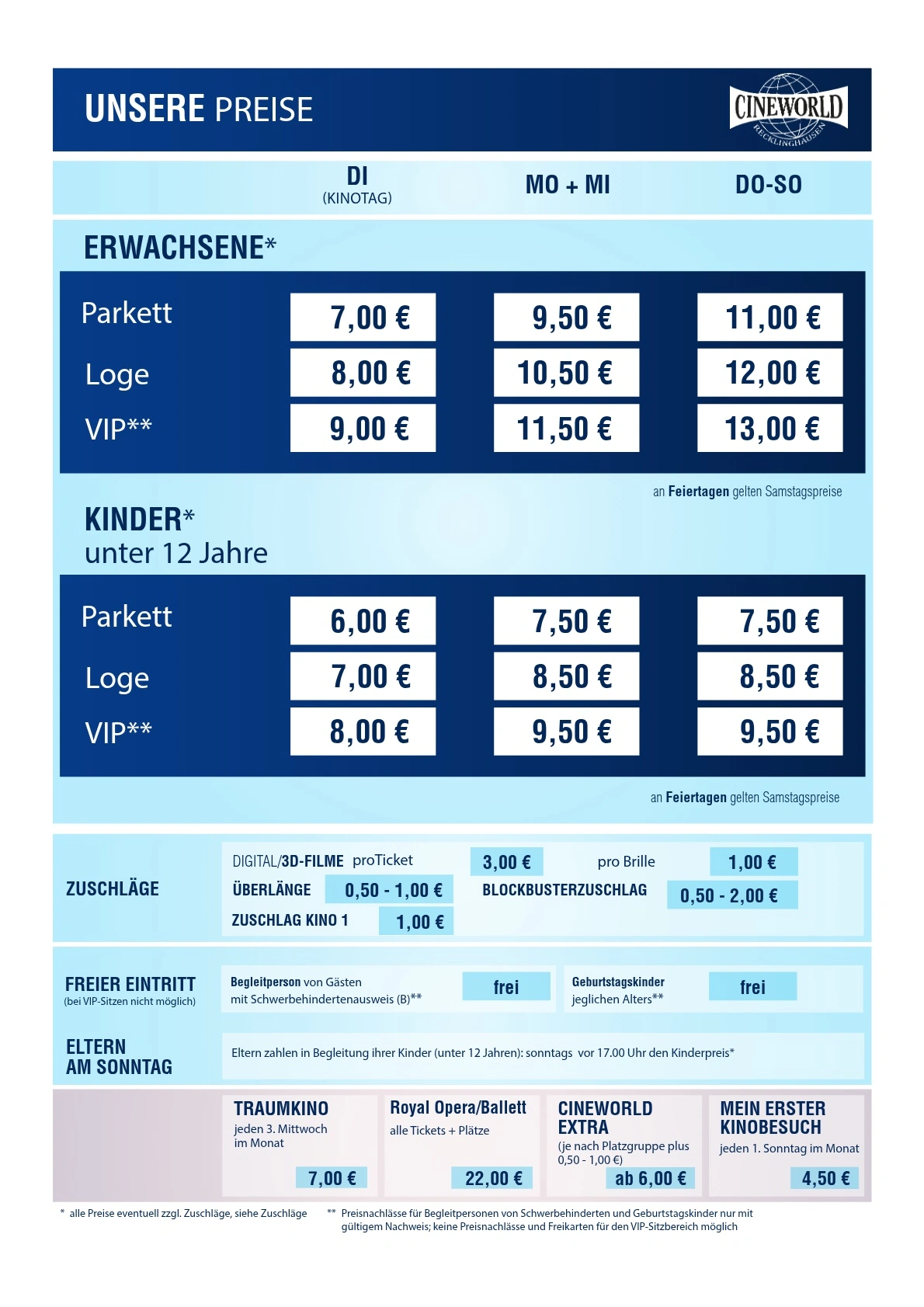 Preise Cineworld Recklinghausen